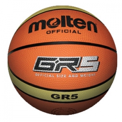 Balon de Basquetbol N°5 Molten gr5 - naranja - goma
