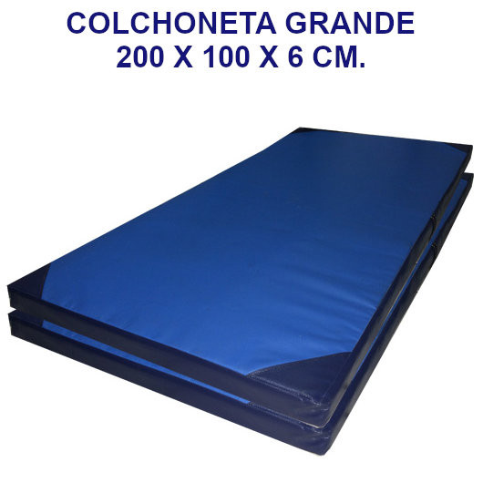 Colchoneta de ejercicio 200x100x6cm. densidad 80 tela cobertura 10000