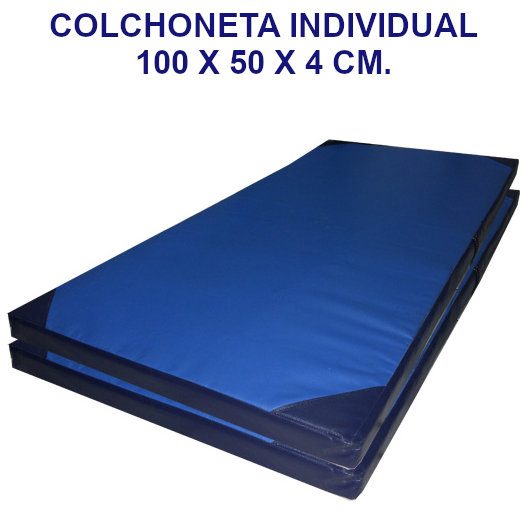 Colchoneta de ejercicio individual densidad 45, tela cobernil