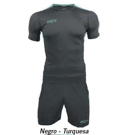 Equipo de Futbol Mitre Manchester Negro - Turquesa