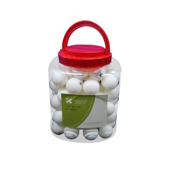 Frasco 60 Pelotas Ping Ping XUSHAOFA Blancas