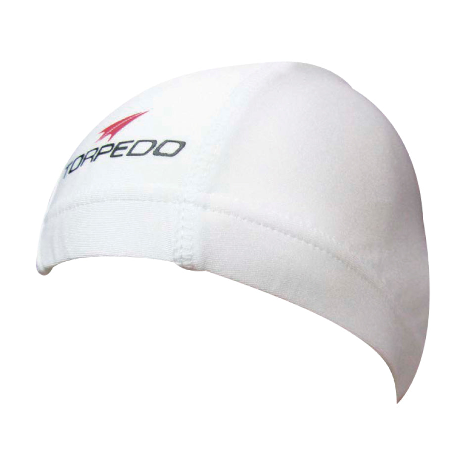 Gorra de Natacion Torpedo Lycra Blanca