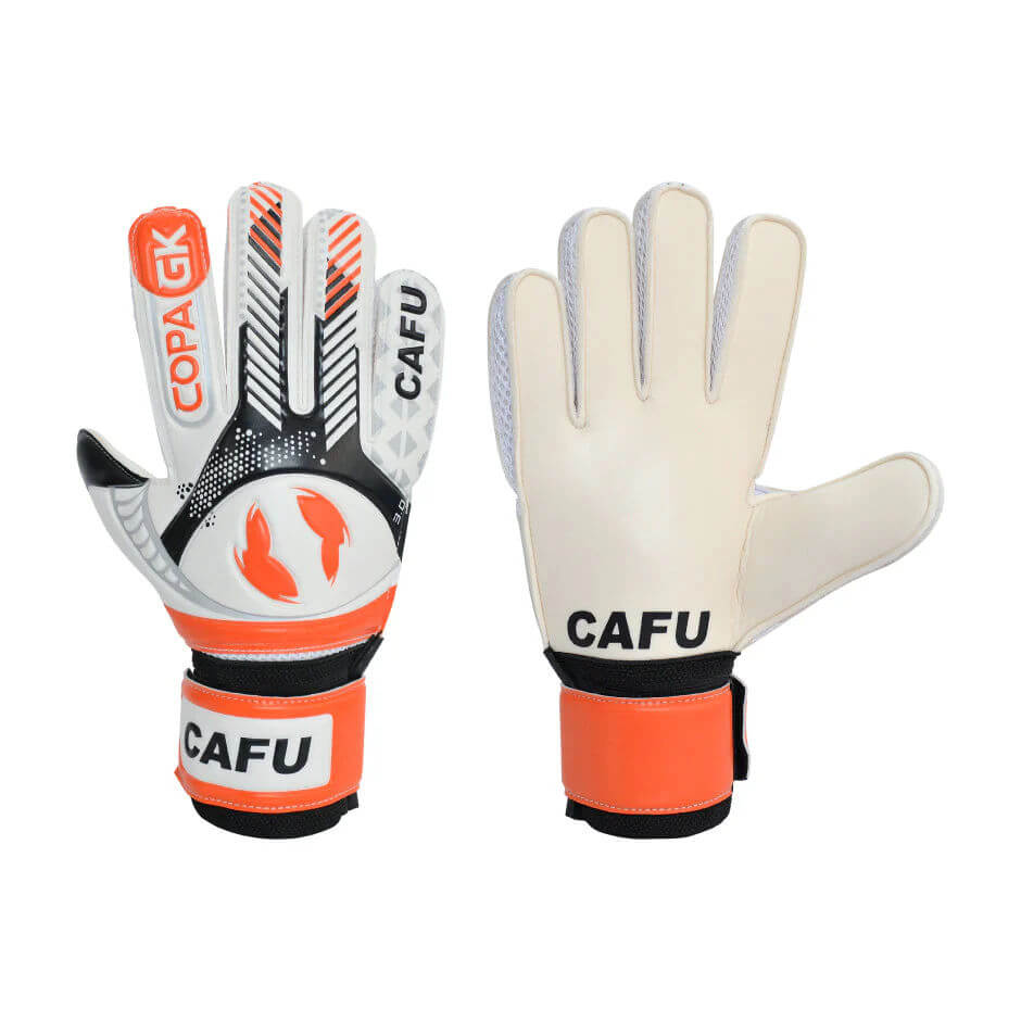 Guante Arquero Cafu Copa GK Blanco - Negro - Naranjo