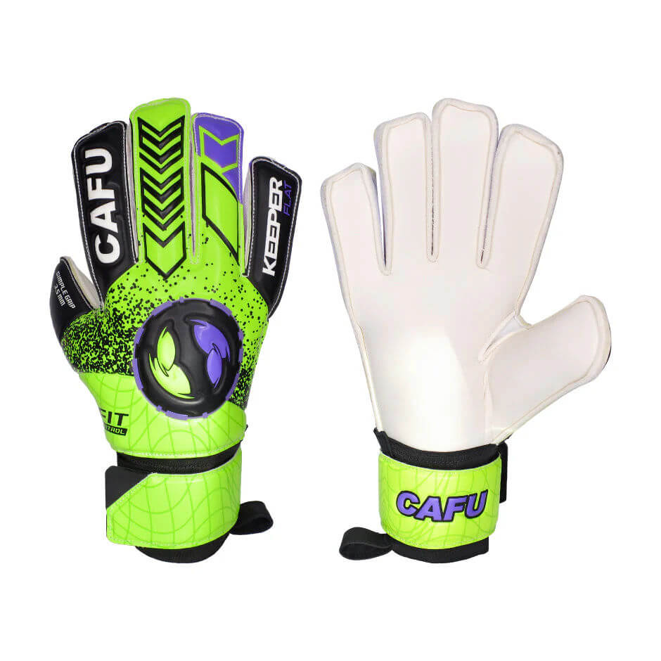 Guante Arquero Cafu Keeper Flat Amarillo - Negro - Morado
