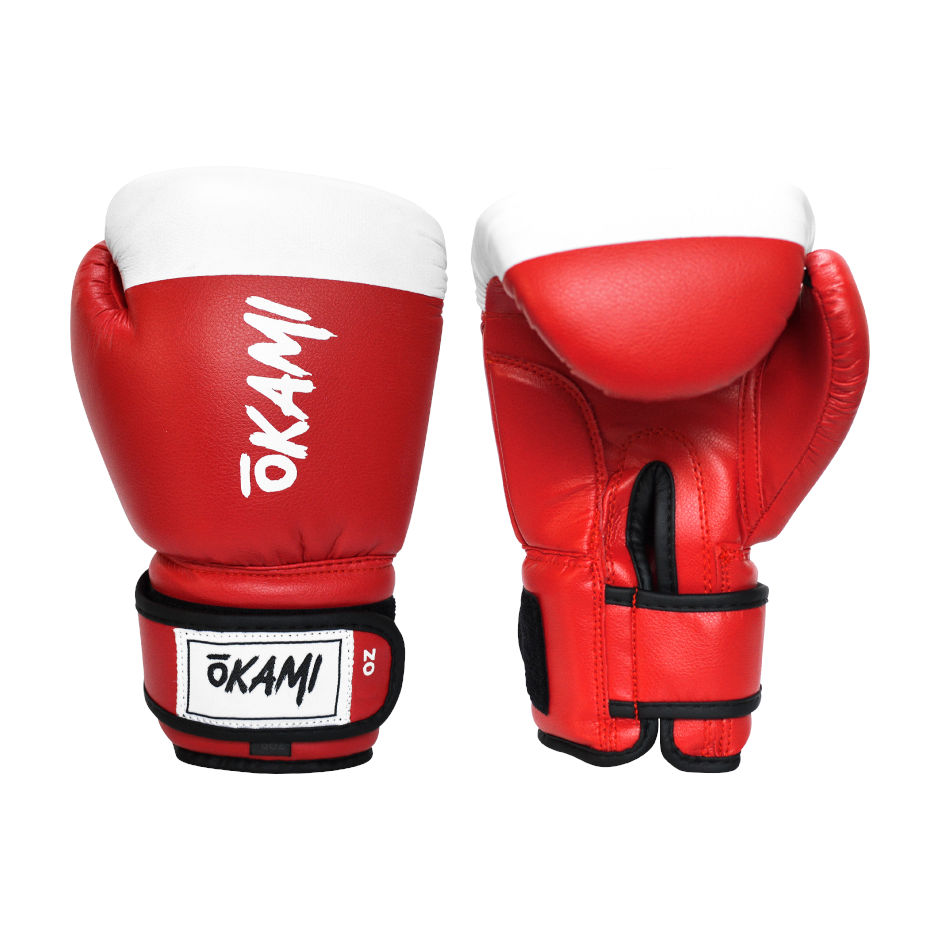 Guante Box Okami Prof Rojo - Blanco