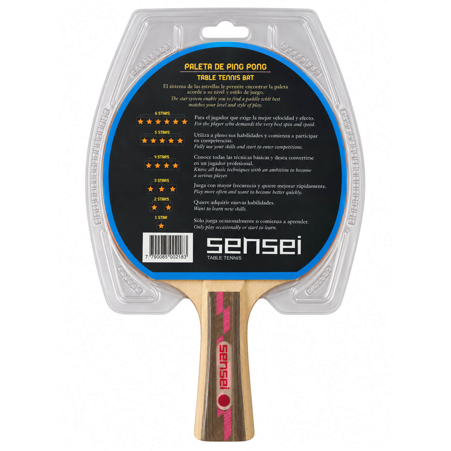Paleta de Ping Pong Sensei 4* 2