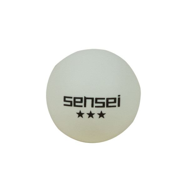 Pelota de Ping Pong Sensei 3* Blanca 40+ 1