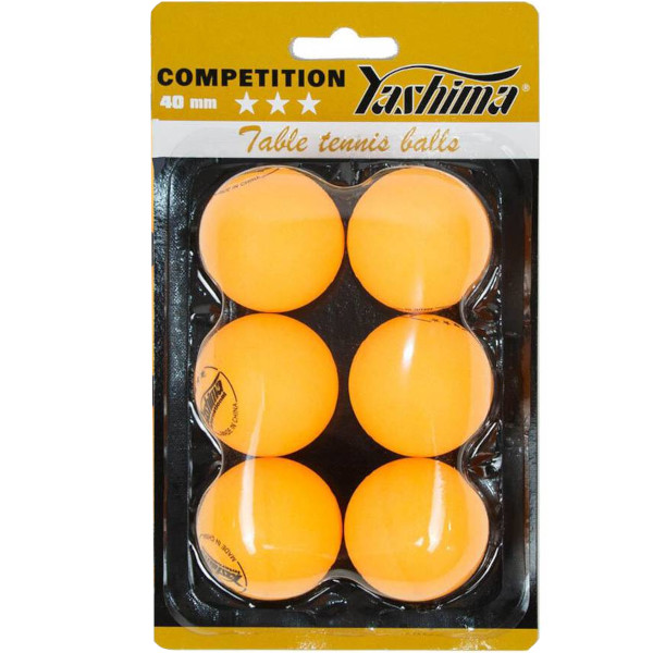 Pelota de Ping Pong Yashima 3* Naranja