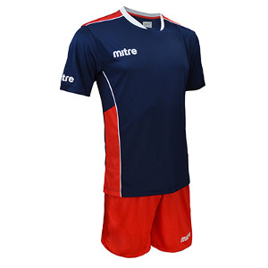 Equipo - Uniforme de Futbol Mitre Oxford Azul Marino/Rojo
