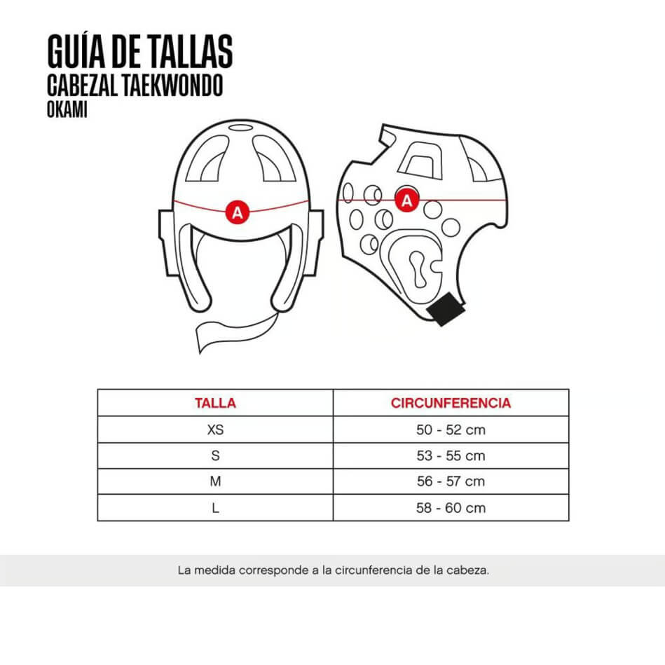 Cabezal de Taekwondo Okami Guia