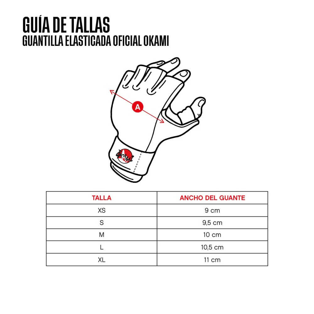 Guantilla Okami Elasticada Taekwondo Guia
