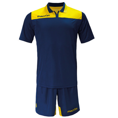 Equipo de Futbol Macron Roma Azul Marino - Amarillo