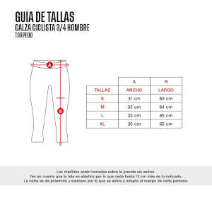 Calza Ciclista 3/4 Torpedo Hombre Guia