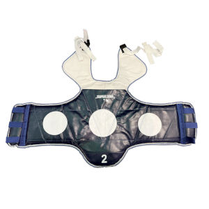 Pechera Taekwondo Circulos SUPER STAR lado azul