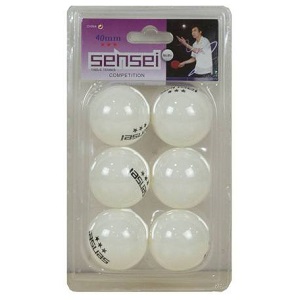 PELOTAS DE PING PONG SENSEI 3 ESTRELLAS FRASCO 60 UNIDADES