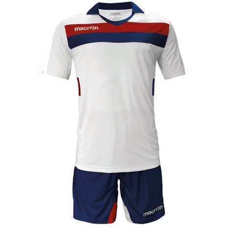 Equipo de Futbol Macron Genova Blanco - Rojo - Azul Marino