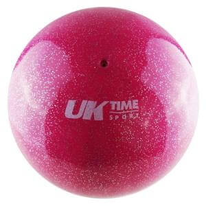 Balon Gimnasia Ritmica Uktime Glitter Liso Rosado